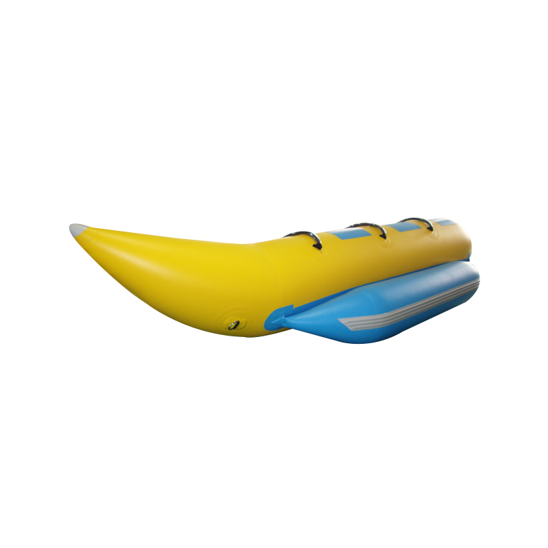Billig bærbar tilpasset PVC banan gummibåt 